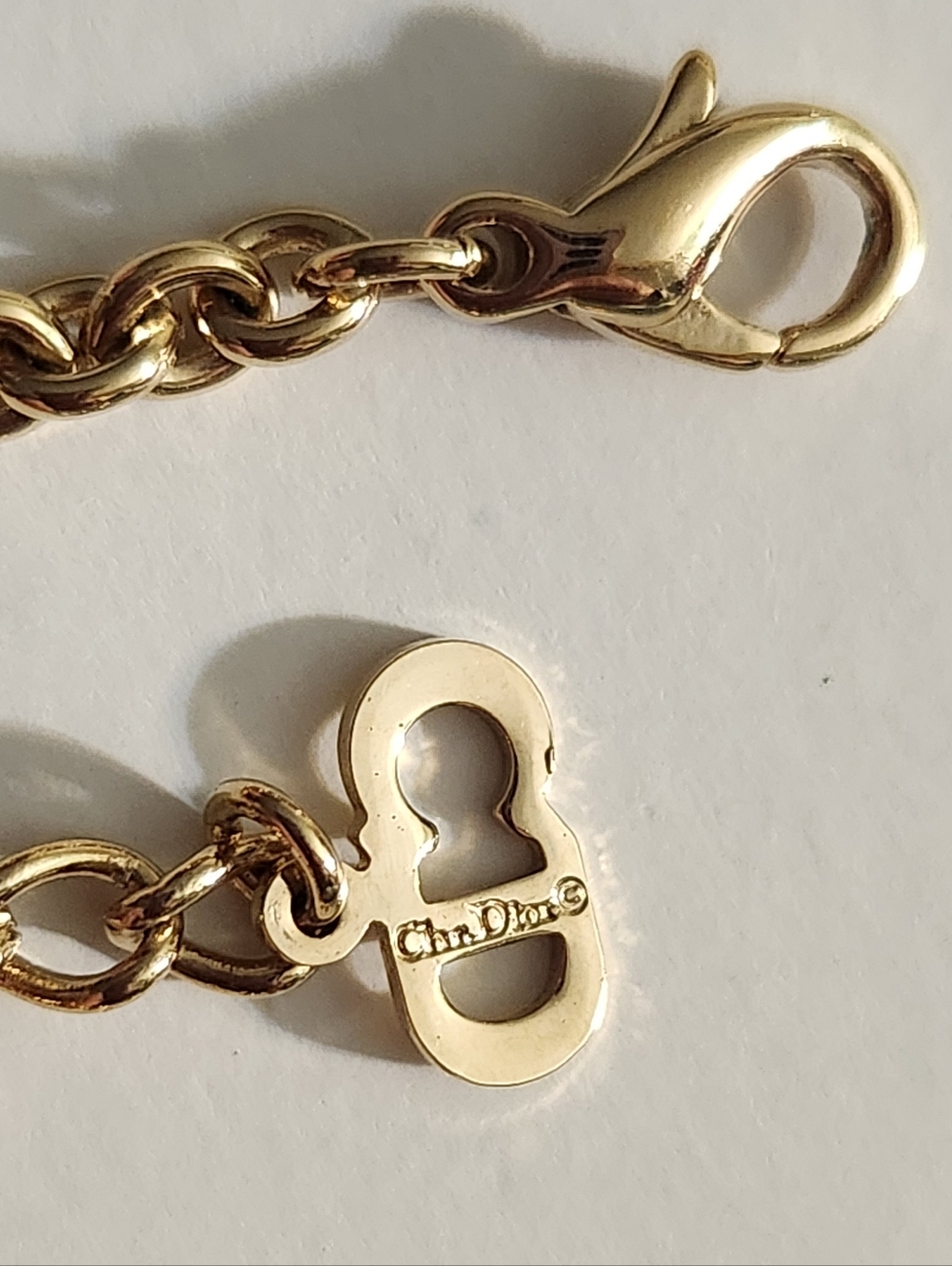 Christian Dior Letter D I O R Charms Gold Plated Necklace - Picture 4 of 4